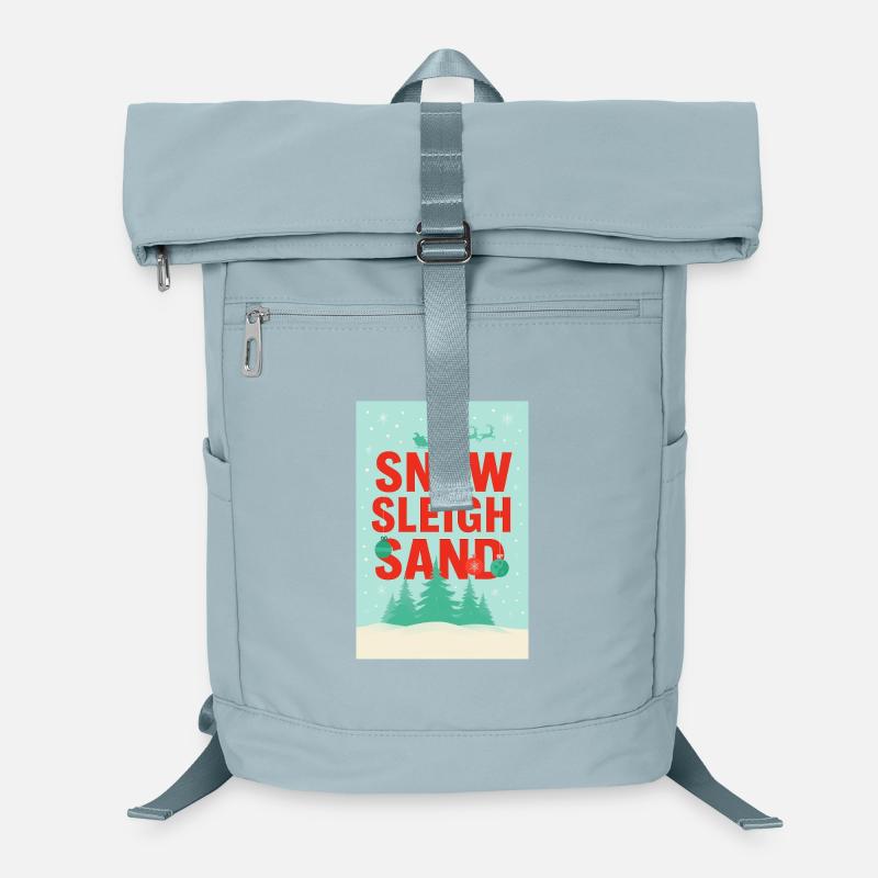 Snow Sleigh Sand: Winter Scene Laptop Backpack