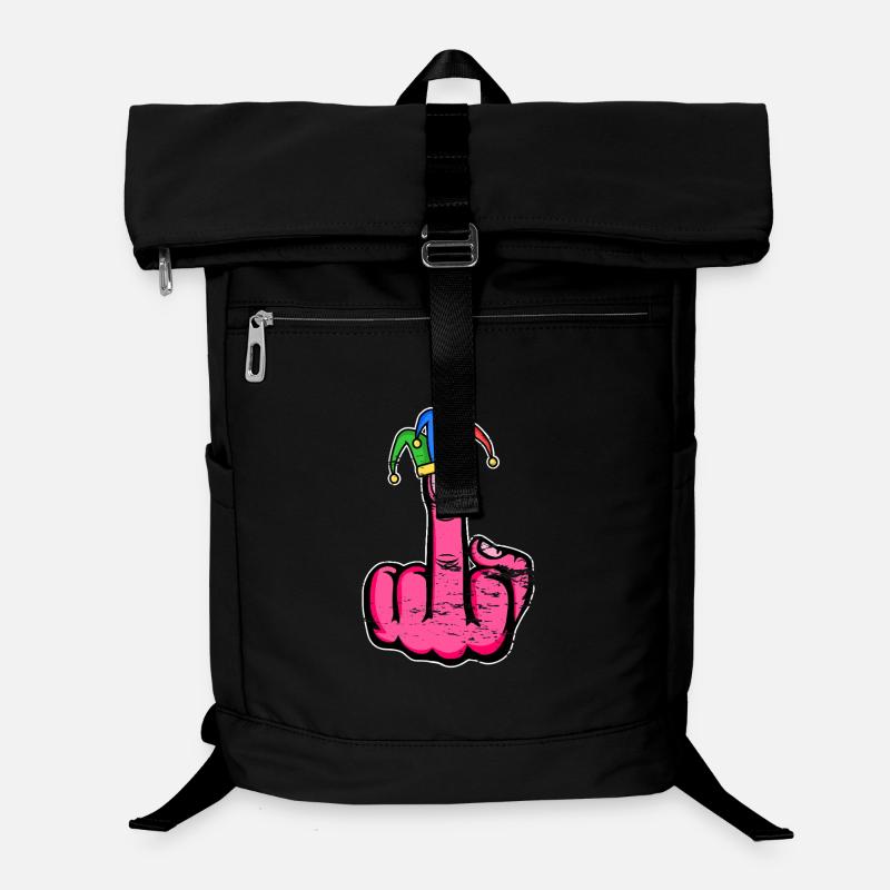 Mittelfinger Stingerfinger Karneval Laptop-Rucksack 