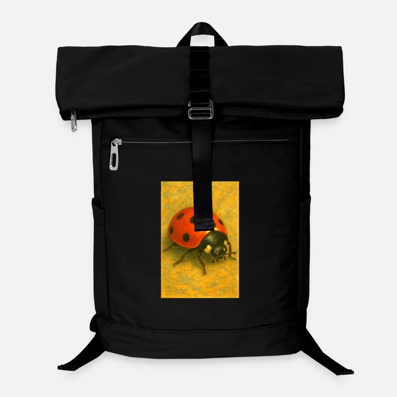 Red Ladybug Kunstdruck Laptop-Rucksack 