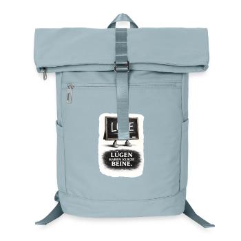 Lügen Haben Kurze Beine – Spruch - Laptop-Rucksack  - Eisblau - Vorne