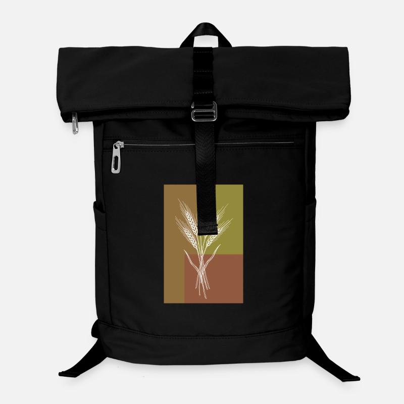 Art en lignes d’épis de blé – Motif de la nature Sac à dos ordinateur
