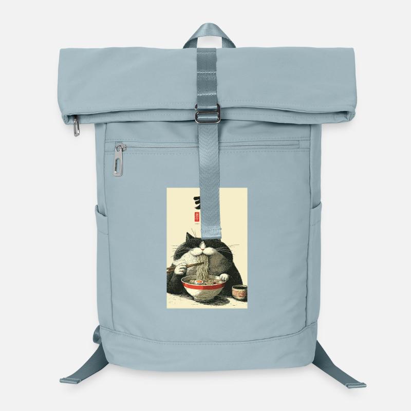Nudelkatze Zen-Schüssel Laptop-Rucksack 