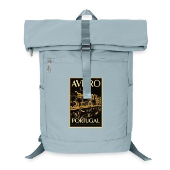 AVEIRO Portugal – Poster Linocut Black/Gold - Laptop Backpack - ice blue - Front