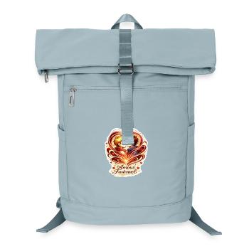 Fusional Love: Duo Entwined - Laptop Backpack - ice blue - Front