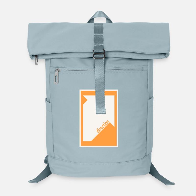 Affiche de mise en scène orange – Graphique moderne Sac à dos ordinateur