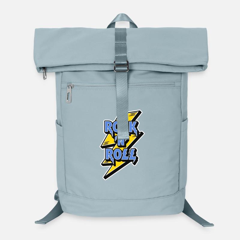 Rock'n'Roll-Logo mit Blitz Laptop-Rucksack 