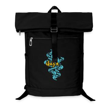 Ibiza Balearic Islands Flowers - Laptop Backpack - black - Front