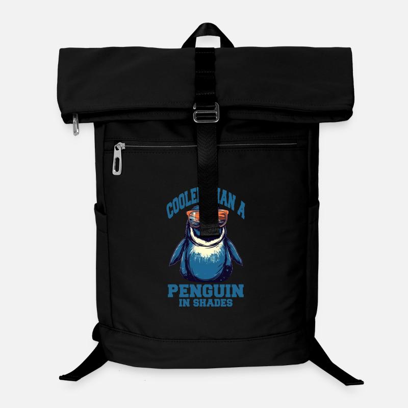 Pingouin cool avec des lunettes de soleil Sac à dos ordinateur