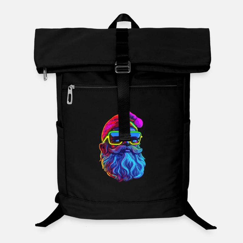 Neon Santa Popart Laptop-Rucksack 