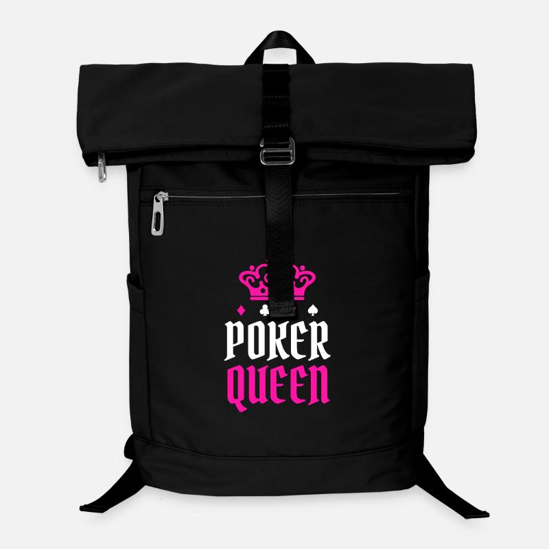 Casino Poker Poker Round Professional Player Queen Laptop Backpack