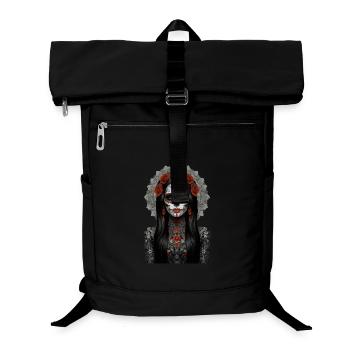 Tag der Toten Feierliche Totenkopfkunst - Laptop-Rucksack  - Schwarz - Vorne