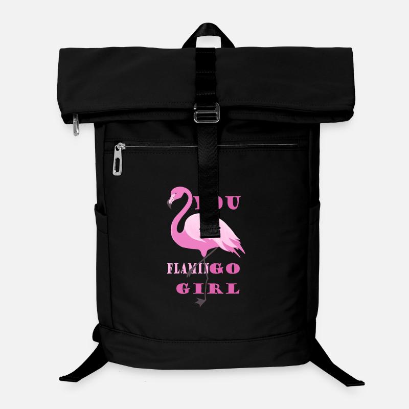 Déclaration de style de la Fille Flamant Rose Sac à dos ordinateur