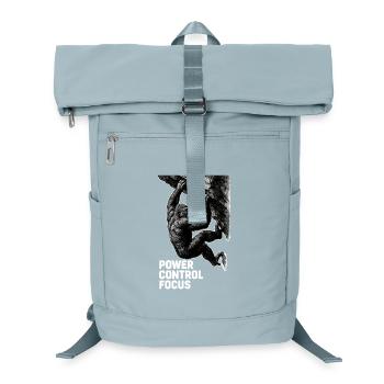 Gorilla Bouldering: Power Control Focus Design - Laptop Backpack - ice blue - Front