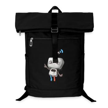 Petit robot - Sac à dos ordinateur - noir - Devant