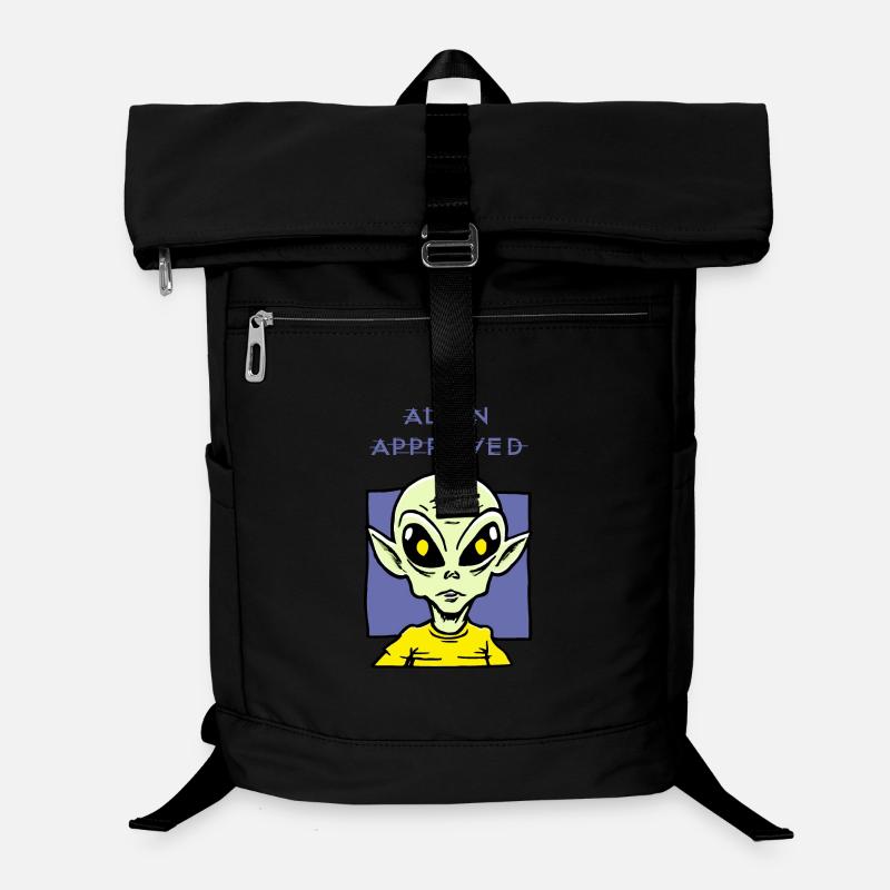 Alien Approved Yellow Eye Design Laptop Backpack