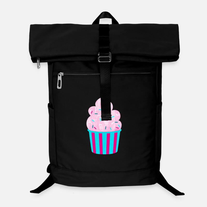 Icecream Cup Deko Eis Streifen Sommer Fun Fan Laptop-Rucksack 