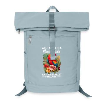 Scarlet Macaws Scharlachroter Ara Design - Laptop-Rucksack  - Eisblau - Vorne