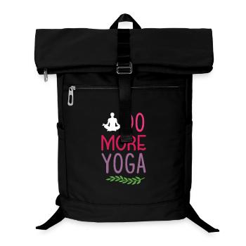 Faites plus de yoga - Sac à dos ordinateur - noir - Devant