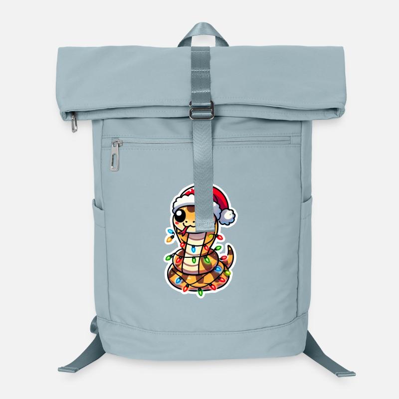Christmas Snake Wrap Laptop Backpack