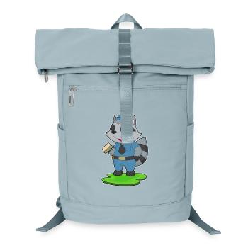 Raccoon Policeman Sandwich Police - Laptop Backpack - ice blue - Front