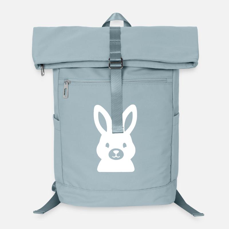 Cute Bunny Head Comic Clean Vector Laptop Backpack