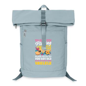 Wife Mom Ukulele Legend Lustiger Muttertag - Laptop-Rucksack  - Eisblau - Vorne