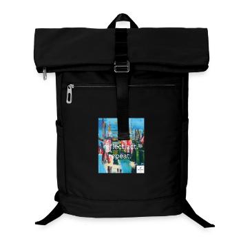 reflect.act.repeat I statement styles I art 2 wear - Laptop-Rucksack  - Schwarz - Vorne