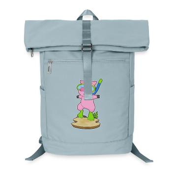 Pig Diver Snorkel Diving - Laptop Backpack - ice blue - Front