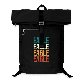 Eagle Vintage - Laptop Backpack - black - Front