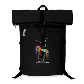 Ballet dancer with tutu - Laptop Backpack - black - Front