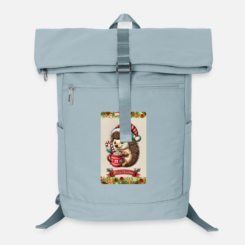 Weihnachtsigel mit heißer Schokolade Laptop-Rucksack 