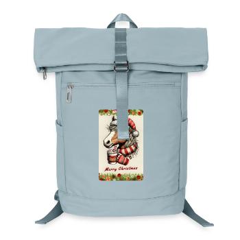Christmas horse with hot chocolate - Laptop Backpack - ice blue - Front