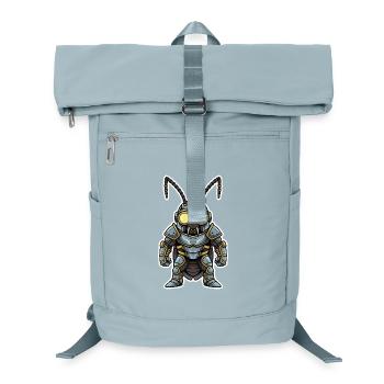 Cafard Steampunk Soldat Armure Acier Bleuté - Sac à dos ordinateur - bleu glacier - Devant