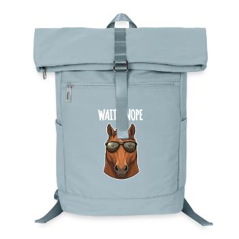 Lustiges Pferd Sonnenbrille - Laptop-Rucksack  - Eisblau - Vorne