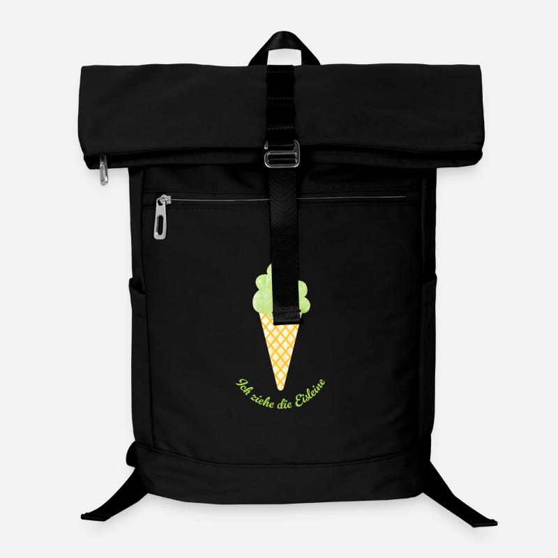 Eis grün Pistazie Pause Sommer coole Quotes Waffel Laptop-Rucksack 
