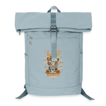 Löwe Fürstlicher und verzierter Löwenkönig – Tierkreis - Laptop-Rucksack  - Eisblau - Vorne