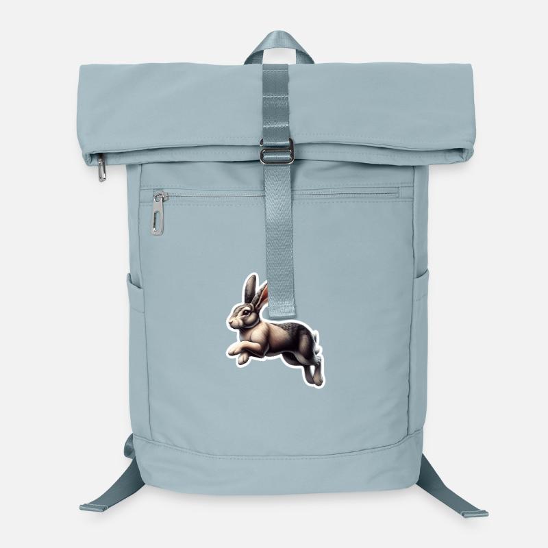 Hase im Sprung Druck Laptop-Rucksack 