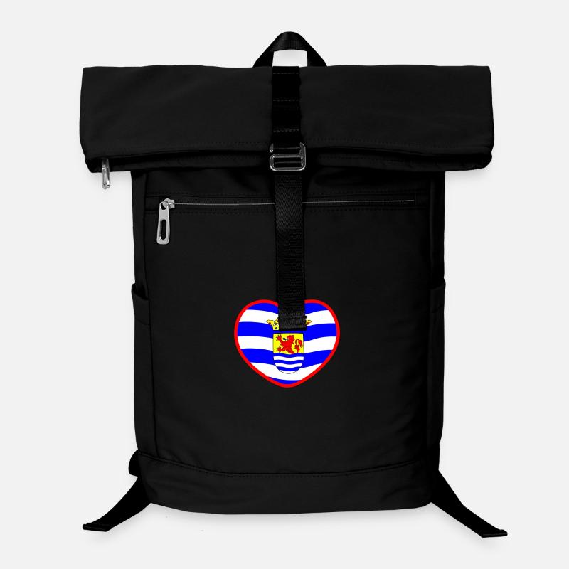 Le cœur du drapeau zélandais Zeeland Sac à dos ordinateur