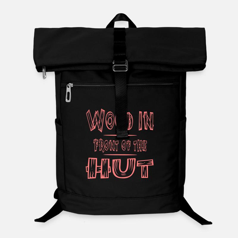 Funny Saying Wood Laptop Backpack