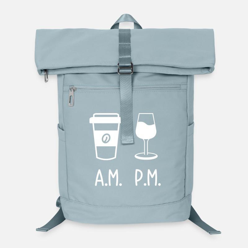 A.M. vs P.M. Kaffee-Wein Silhouette Laptop-Rucksack 