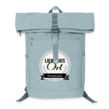 Lieblingsort Greetsiel - Laptop-Rucksack  - Eisblau - Vorne