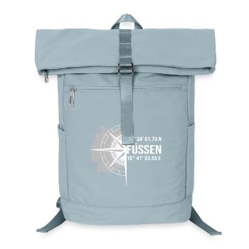 Koordinaten Füssen - Laptop-Rucksack  - Eisblau - Vorne