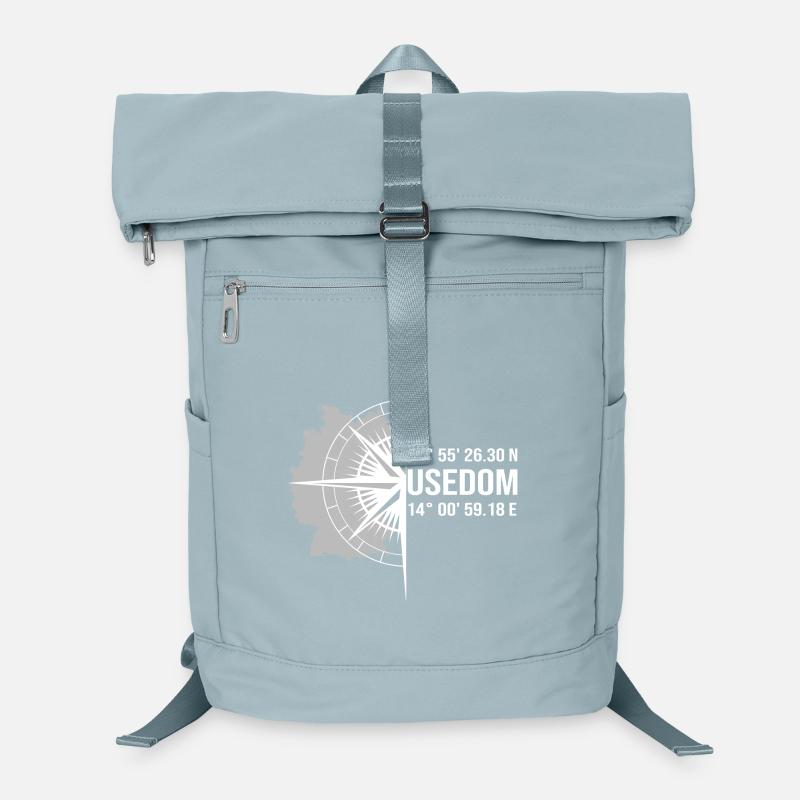 Koordinaten Usedom Laptop-Rucksack 