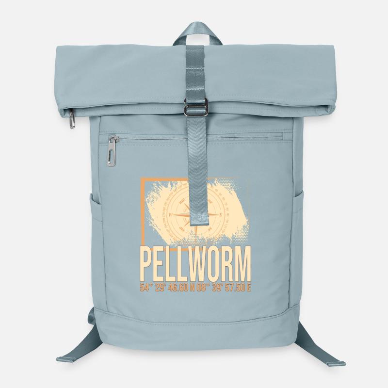 Pellworm Koordinaten Laptop-Rucksack 