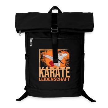 Karate Leidenschaft - Laptop-Rucksack  - Schwarz - Vorne