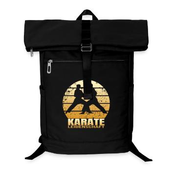 Karate Leidenschaft - Laptop-Rucksack  - Schwarz - Vorne