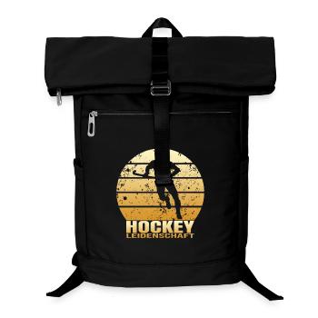 Hockey Leidenschaft - Laptop-Rucksack  - Schwarz - Vorne