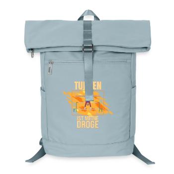 Turnen ist meine Droge - Laptop-Rucksack  - Eisblau - Vorne