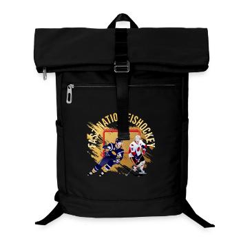 Faszination Eishockey - Laptop-Rucksack  - Schwarz - Vorne