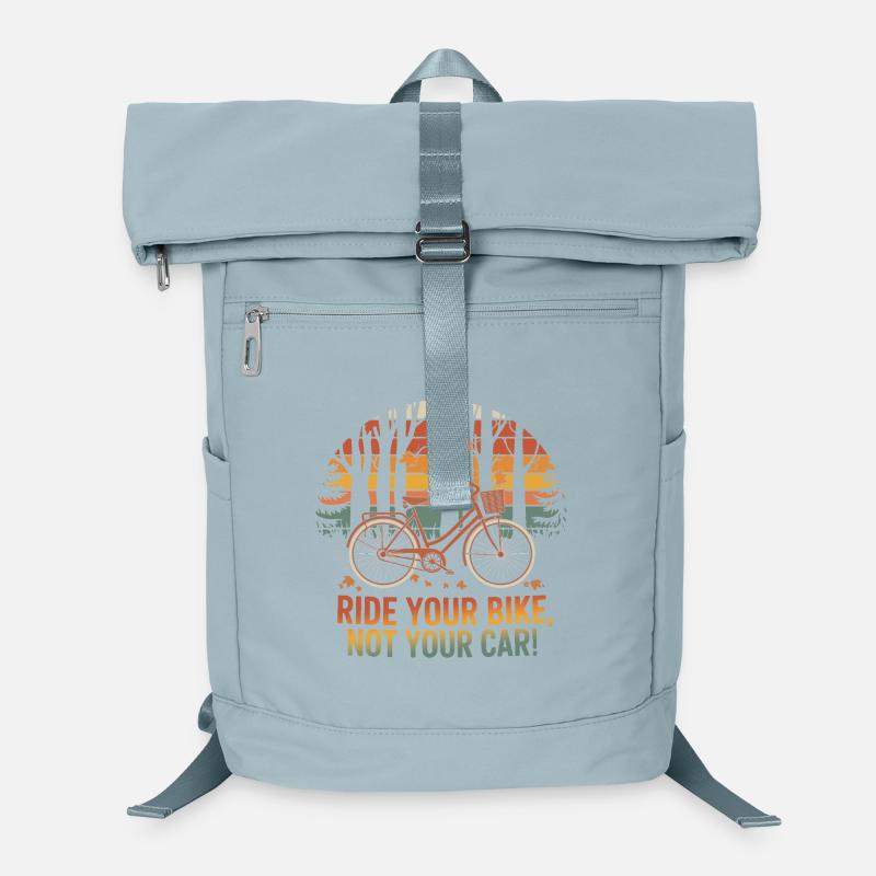 Eco-Friendly Bicycle Adventure Design Laptop Backpack